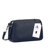 Poseta dama piele naturala DiAmanti Parma bleumarin